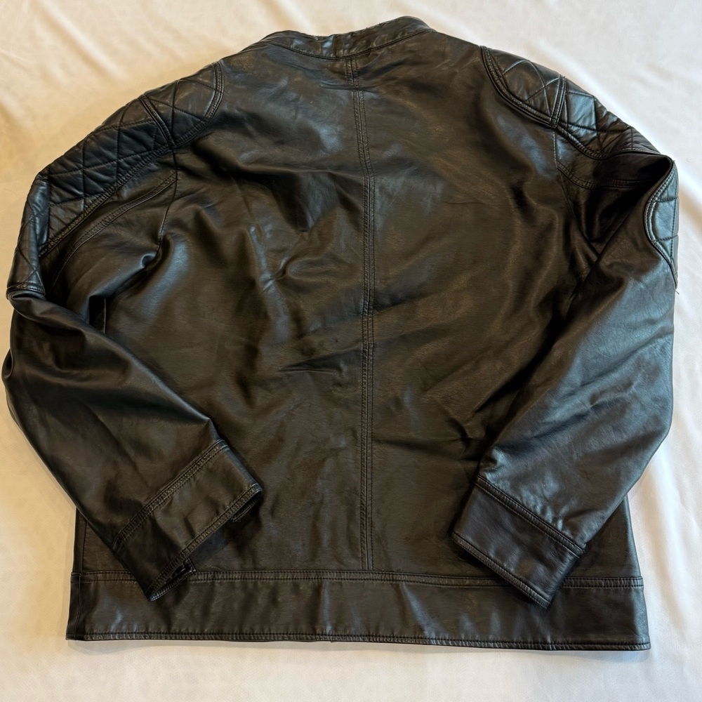 American Rag Men's Black Faux Leather‎ Jacket - Picture 10 of 13